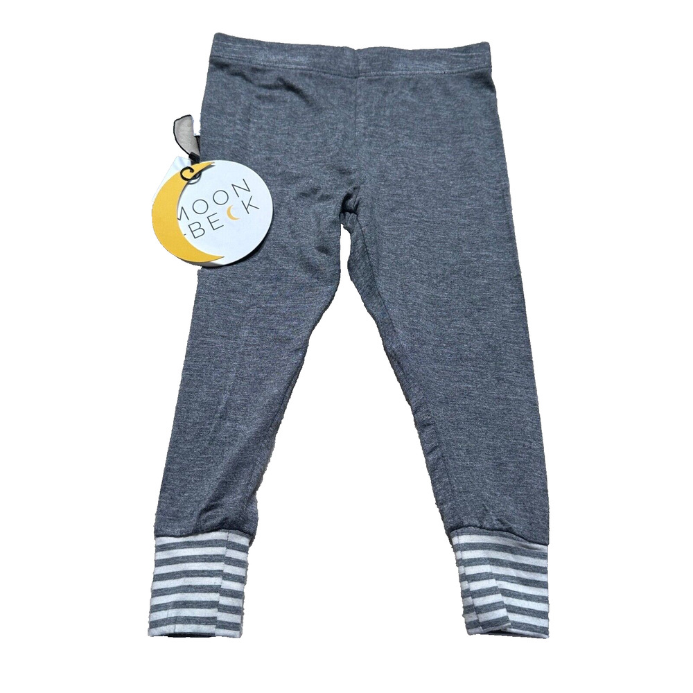 Moon and Beck Baby 0-3 Months Gray Stripe Signature Leggings New